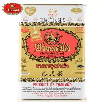 Чай Chatramue Premium Thai Gold Label Big Can (верхние чайные листья) 450 г - Тайский 450 g золотой