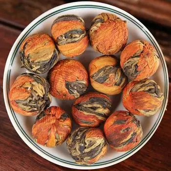 Чай черный Юньнань Дяньхун Ручная Лилия Гортензия Золотой бутон с ароматом меда 100г