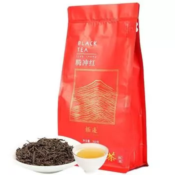 Чай черный Yunnan Jibian High Mountain TENG CHONG Tengchong Dianhong Tea 168г