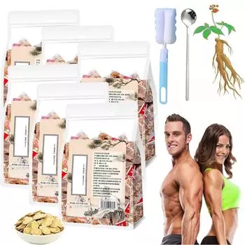 Чай «Четыре сокровища», травяной чай с женьшенем для мужчин, чайный пакетик в индивидуальной упаковке