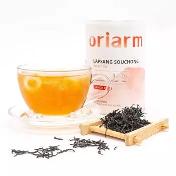 Чай Чжэн Шань Сяо Чжун черный слегка копченый 2 сорт банка 125г 125g