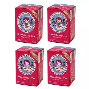 Чай Daily Series Strawberry Tea в пакетиках со вкусом Lufuna, упакованных в индивидуальную упаковку, 20 шт. x 4 набора [Karel Capek] Mall Exclusive (Чай для девочек)