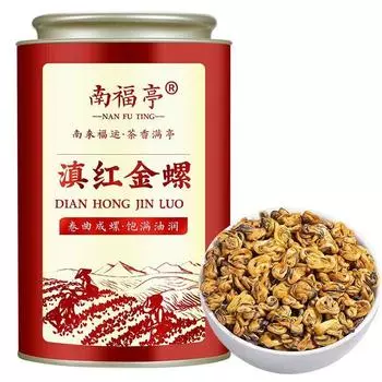 Чай Dianhong Golden Snail 2024 года, черный чай с древним деревом, ароматный медовый золотой бутон 253g