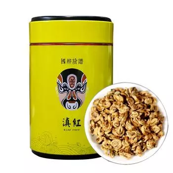 Dianhong Golden Snail Yunnan Tea Черный чай с медом Подарочная жестяная банка 250 г