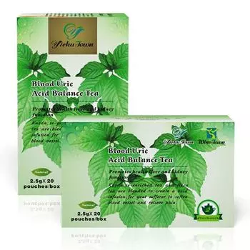 Чай для баланса мочевой кислоты в крови – индивидуальная поддержка почек от экспортной чайной фабрики 2.5G * 20 Bags/Box Blood Uric Acid Balance Tea