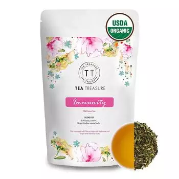 Чай для укрепления иммунитета (100 г), Immunity Wellness Tea, Tea Treasure