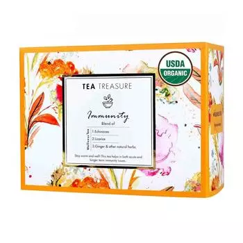 Чай для укрепления иммунитета (18 пак, 2 г), Immunity Wellness Tea, Tea Treasure