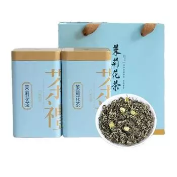 Чай Фучжоу Жасминовый Экстракрепкий 200г банки чая Крепкий ароматный зеленый чай