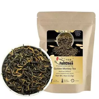 Чай FullChea Golden Monkey 2023 - Черный чай Фуцзянь Golden Tea 113г
