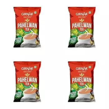 Чай Girnar Pahelwan CTC | Крепкий чай | 250 г каждый | Упаковка из 4 шт. | 1 кг комбо