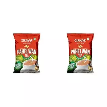 Чай Girnar Pahelwan | Крепкий листовой чай | 250 г каждый | Упаковка из 2 шт. | Упаковка 500 г