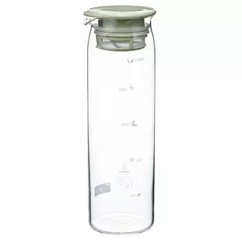 Чай HARIO Cold Brew, практичная емкость, дымчатый, горячая, холодная вода, сделано в Японии, чайник, 1000 мл, зеленый, термостойкое стекло, можно мыть в посудомоечной машине, бутылка,