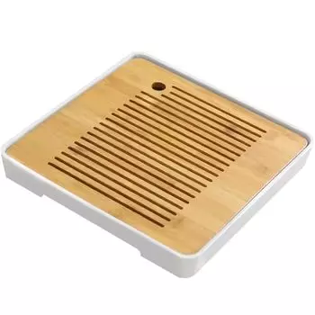 Чай HIGHAWK Чай бамбуковый для хранения воды Чайный смоляной чай Съемный полый чайный дренаж Тип Доска, Подставка, Тарелка, Тип, Поднос, Посуда, Тарелка, Подставка,