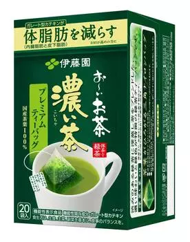 Чай Itoen Oi Ocha Premium Tea Bags Dark Tea x 20 пакетиков с функциональными 2,0 г [Пищевые характеристики]