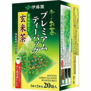 Чай Itoen Premium в пакетиках Uji Matcha Genmaicha 20 пакетиков x 3