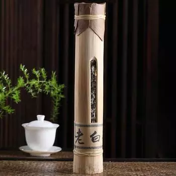 Чай из бамбуковой трубки Юньнань Мэнхай, старый белый чай, белый чай Moonlight, полезный для здоровья, 500 г