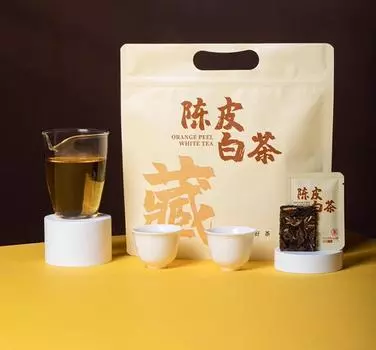Чай из цедры мандарина, старый белый чай, небольшой чайный лист, 75 г, белый чай Xinhui Chenpi Unnan