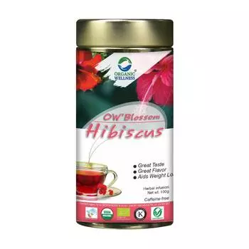 Чай из Гибискуса (100 г), Hibiscus Tea, Organic Wellness