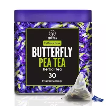 Чай из Клитории (30 пак, 1,65 г), Butterfly Pea Herbal Tea, Blue Tea