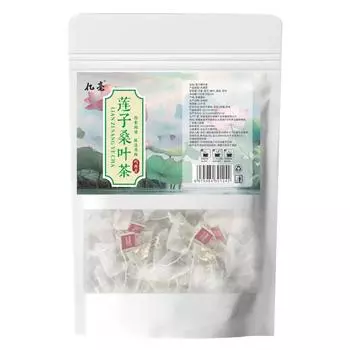 Чай из листьев и семян лотоса. Травяной чай для здоровья в маленьких пакетиках с семенами лотоса.