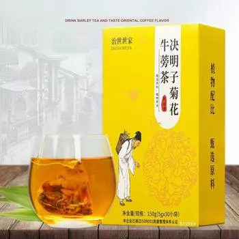 Чай из лопуха с семенами хризантемы и кассией, 150 г, травяной чай Ju Hua Jue Ming Zi Flower