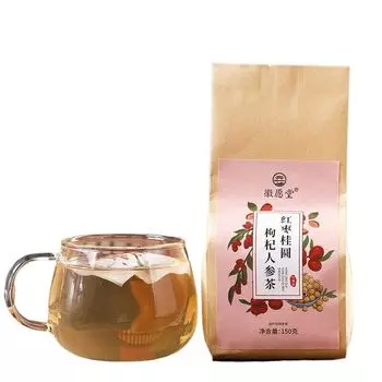 Чай из ююбы, лонгана, ягод годжи, женьшеня, розы и имбиря, 150 г