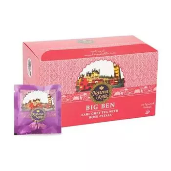 Чай Эрл Грей с лепестками Роз (25 пак, 2 г), Big Ben, Karma Kettle