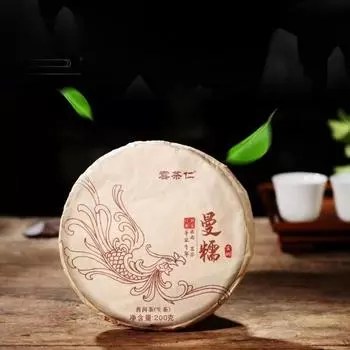 Чай Юньнань 2021 года Мэнхай Маннуо Древнее дерево 200 г Чай Пуэр Ароматный чай Торт Чай
