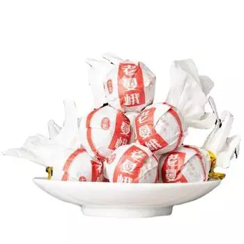 Чай Юньнань Пуэр 2023 года, Лунчжу Исландия, Лаосский чай Манье, листья, 500 г/1,1 фунта Old Mane Cooked Dragon Balls