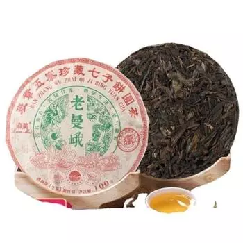 Чай Юньнань Пуэр Banzhang Wuzhai Reserve Seven Zi Cakes Old Man e 100г 100G