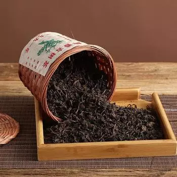 Чай Юньнань Пуэр Чжан Сян Пуэр из древнего дерева рассыпной спелый в корзине 300г