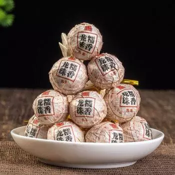 Чай Юньнань Пуэр, клейкий ароматный чай Сяотуо, старозрелый чай, 500 г, чай Dragon Ball 500g/17.6oz