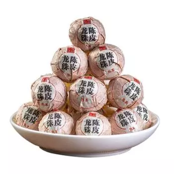 Чай Юньнань Пуэр Мандариновая кожура Бусины Дракона Сяо Туо Староспелый чай оптом 500г 500g/17.6oz