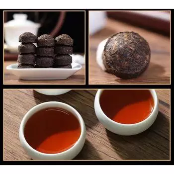 Чай Юньнань Пуэр Menghai Chenxiang Original Xiaojintuo Ripe Tea Mini Tuo Cha 500г