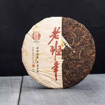 Чай Юньнань Пуэр Спелый чай Пуэр Лао Баньчжан Спелый чай с золотыми бутонами 375г