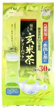 Чай Juroen Matcha Genmaicha Упаковка x 30 x 5 пакетиков (4г пакеты)