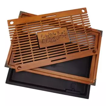 Чай Китайский чай Тип слива Чай Легко для большого чая Чай Чай для гостей Поднос, Прямоугольник, Доска, Доска, Чистый, Емкость, Поднос, Доска, Церемония, оранжевый