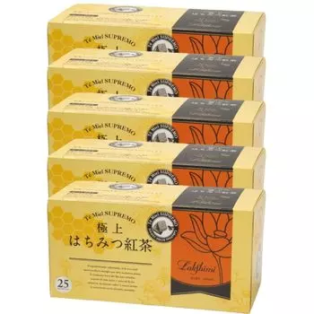 Чай Lakshimi Lakshmi finest honey tea в упаковках по 25 пакетиков, 5 коробок в индивидуальной упаковке [Оптовая закупка]