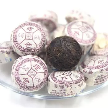 Чай Laocang 2015г. Спелый Пуэр Туоча Пуэр с оригинальным вкусом Мини Туоча 100г