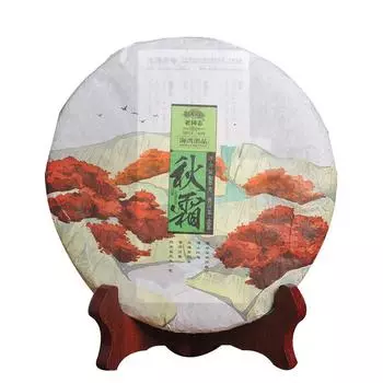 Чай LaoTongZhi 2016 Haiwan Old Comrade Autumn Raw Puer Qiu Shuang Shen Puer 400г 400g