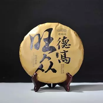 Чай LaoTongZhi 2018 Haiwan Old Comrade Raw Puer De Gao Wang Zhong Shen Puer 400г 400g