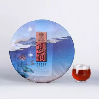 Чай LaoTongZhi Хайвань летний спелый пуэр Ся Юй Шу Пуэр 2016 г. Старый Товарищ 400г 400g