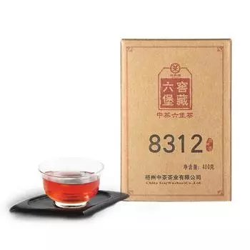 Чай Liubao Brick Liu Bao Cha 8312 Batch 401 Китайский темный чай 400г 400g