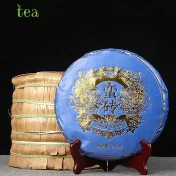 Чай Маньчжуань Пуэр Сырой чай 357 г Шесть чайных гор Древнее дерево Знаменитый чай Юньнань Маньчжуань Шэнпуэр Чайный торт «Семь сыновей»