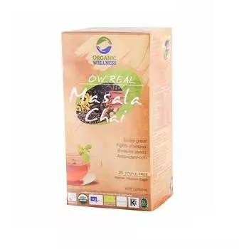 Чай Масала (25 пак, 1.55 г), Masala Chai Tea, Organic Wellness