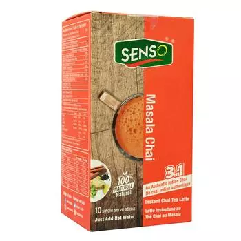 Чай Масала 3 в 1 (10 стиков, 14 г), Masala Chai 10 sticks 3 in 1, Senso