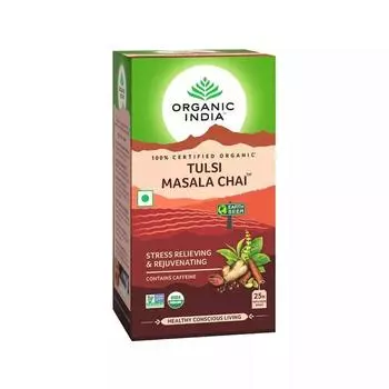 Чай Масала с Тулси (25 пак, 2.1 г), Tulsi Masala Chai, Organic India