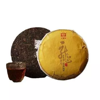 Чай Menghai TAETEA Small DRAGON PILLAR Дайи Гунтин Пуэр Спелый Пуэр 357г