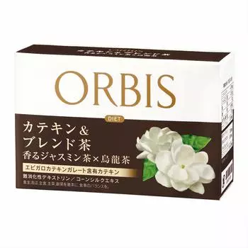 Чай ORBIS Catechin Blend Tea Ароматный жасминовый чай x Улун, дневной запас x 20 на порцию и 10-20 (3,1 г пакеты) Диетический чай 4,7 ккал