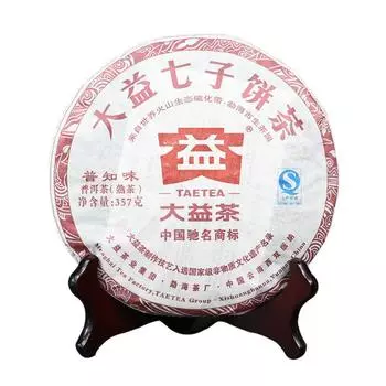 Чай Пу Чжи Вэй TAETEA Ripe Puer 2012 пакетик 201 Чай Пуэр Мэнхай Дайи 357г